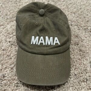 Olive green Mama hat